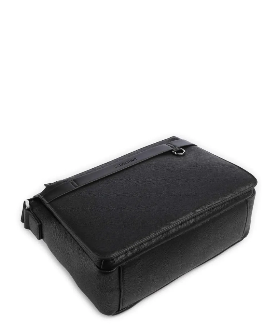 Landon Kuriertasche Lederimitat schwarz