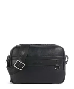 Landon Umhängetasche Lederimitat schwarz