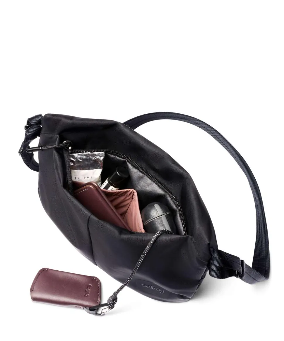 Laneway 3.5L Umhängetasche recyceltes Nylon schwarz