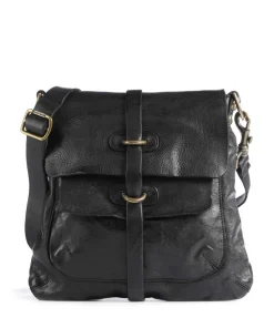 Lavata Schultertasche genarbtes Rindsleder schwarz