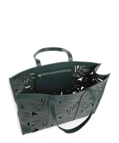 Leiian Shopper fein genarbtes Rindsleder dunkelgrün