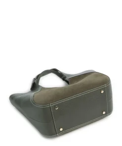 Lenah Big Shopper genarbtes Rindsleder, aufgerautes Rindsleder khaki