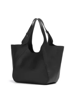 Lenah Big Shopper genarbtes Rindsleder schwarz