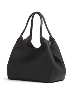 Lenah Shopper genarbtes Rindsleder schwarz