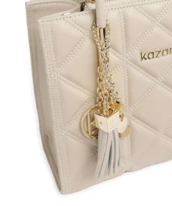 Lexie Handtasche fein genarbtes Rindsleder beige