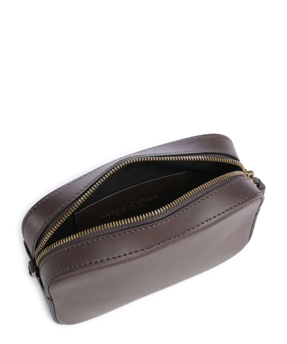 Liana XS Umhängetasche fein genarbtes Rindsleder dunkelbraun