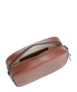 Liana XS Umhängetasche fein genarbtes Rindsleder cognac