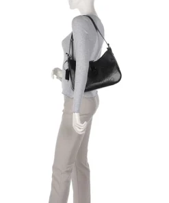 Liberty Schultertasche fein genarbtes Rindsleder schwarz