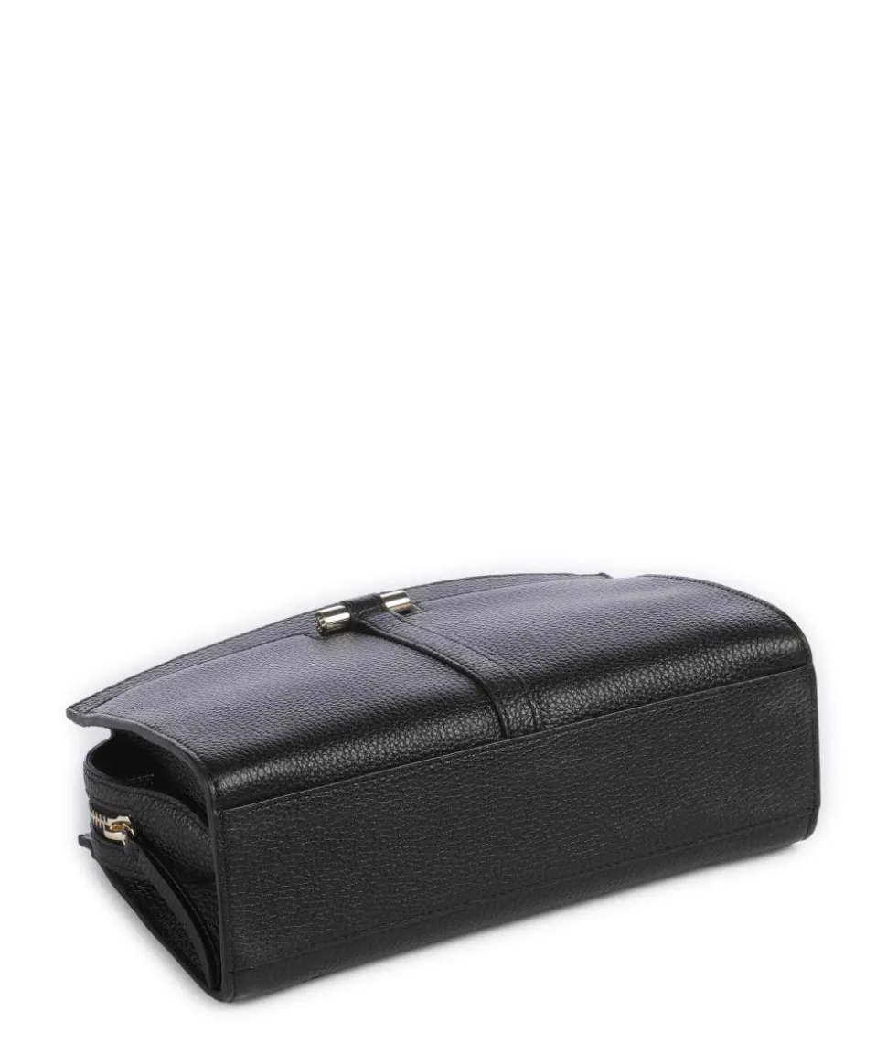 Lidney Umhängetasche genarbtes Rindsleder schwarz