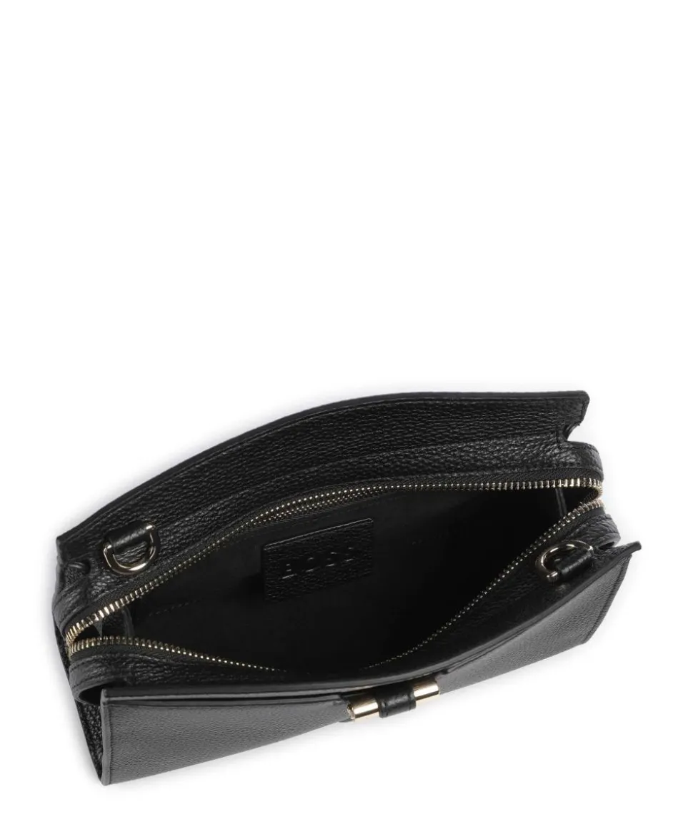 Lidney Umhängetasche genarbtes Rindsleder schwarz