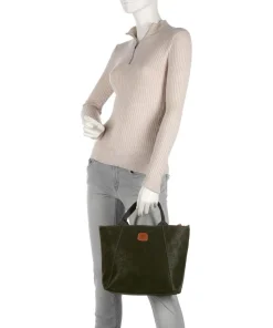 Life Handtasche Lederimitat olivgrün