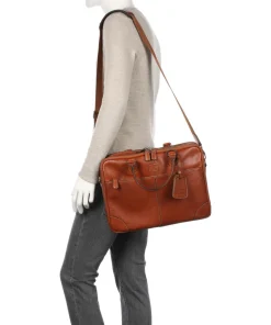 Life Pelle Aktentasche 15″ Leder camel