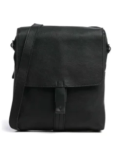 Lift Umhängetasche genarbtes Leder schwarz