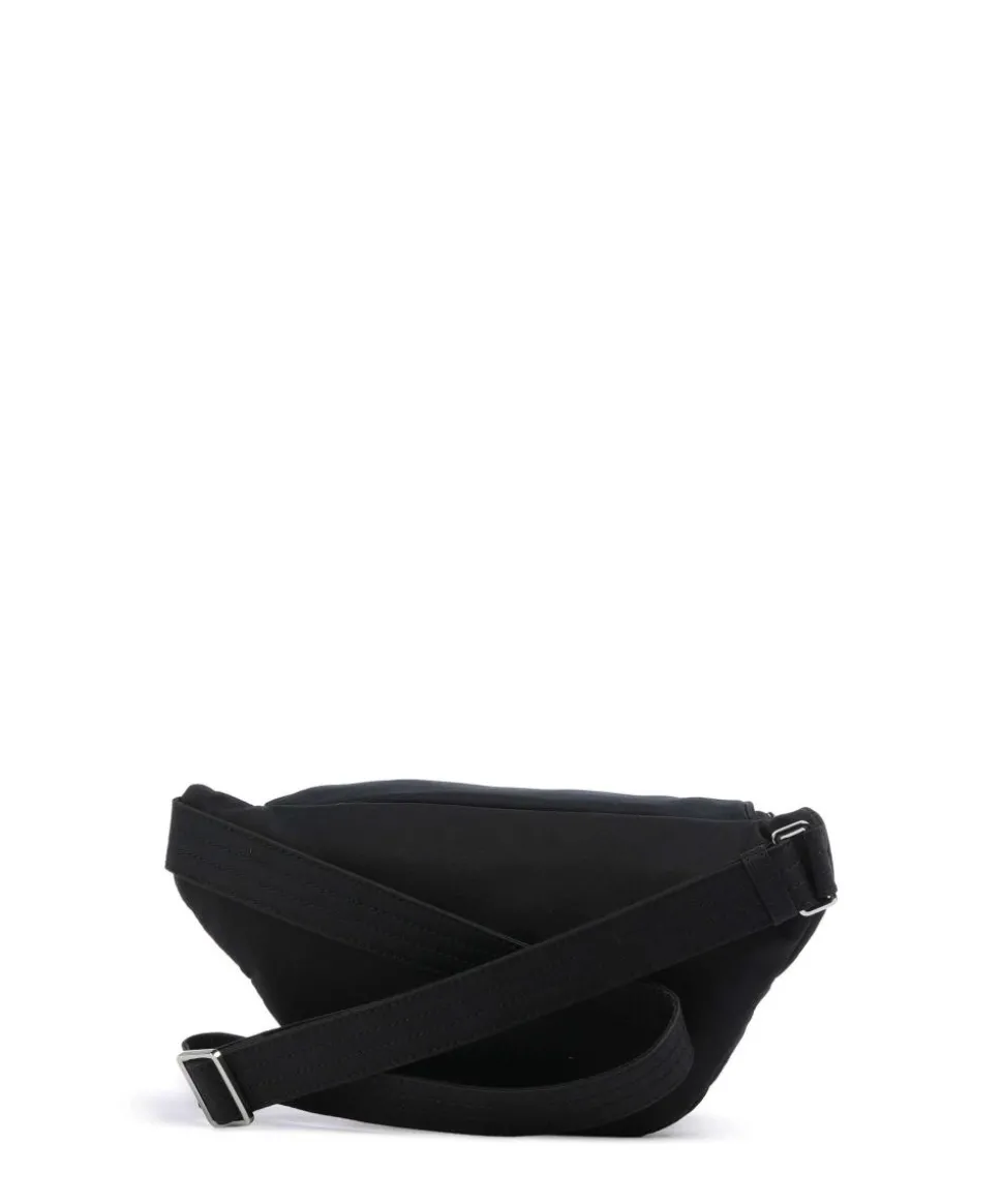 Lila Nylon M Gürteltasche Textil schwarz