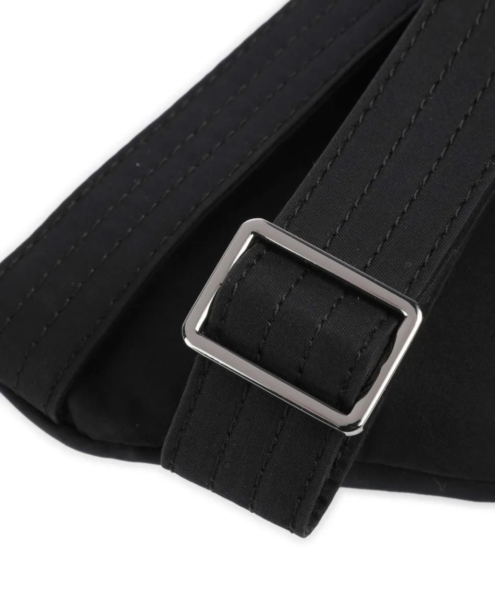 Lila Nylon M Gürteltasche Textil schwarz