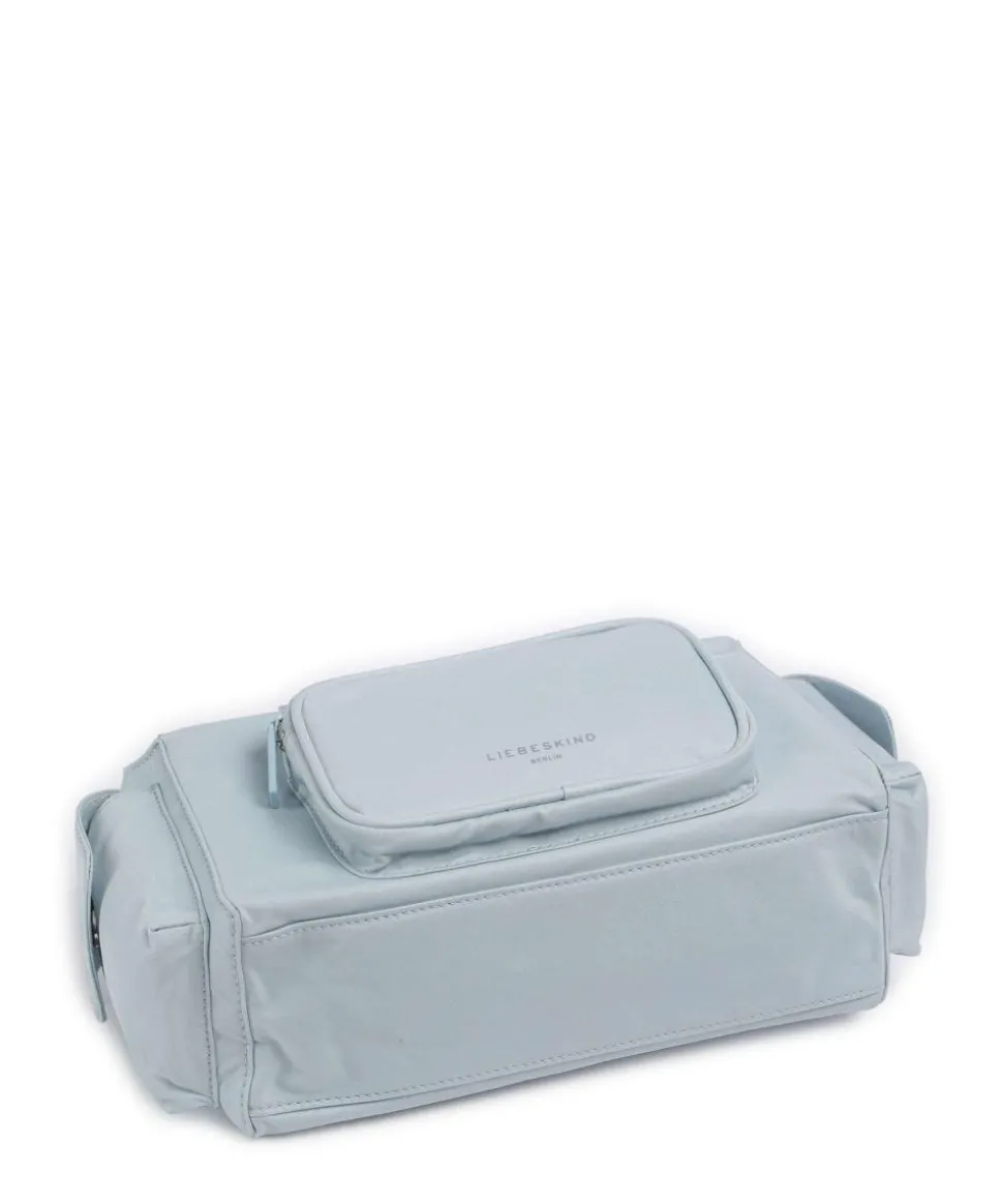 Lila Nylon S Schultertasche Textil hellblau