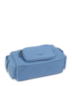 Lila Nylon S Schultertasche Textil blau