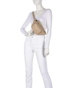 Lila Sheep Natural M Gürteltasche Schafsleder beige