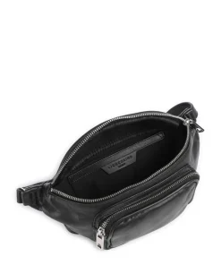 Lila Sheep Natural M Gürteltasche Schafsleder schwarz