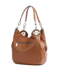 Lillie Beuteltasche genarbtes Rindsleder camel