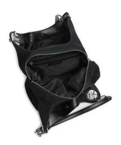 Lillie Large Beuteltasche aufgerautes Rindsleder schwarz