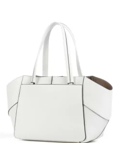 Lilly Heavy Pebble M Shopper genarbtes Rindsleder weiß
