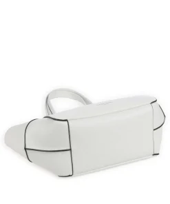 Lilly Heavy Pebble M Shopper genarbtes Rindsleder weiß