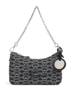 Lilly Schultertasche Canvas blau/beige