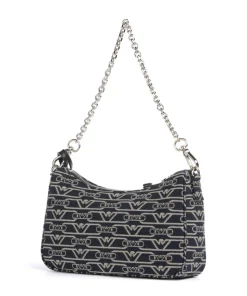 Lilly Schultertasche Canvas blau/beige