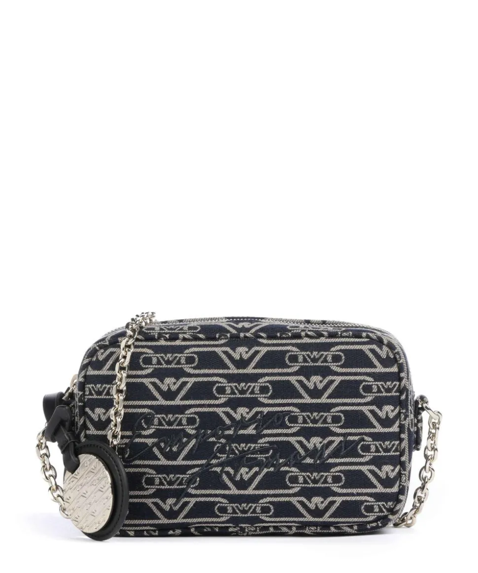 Lilly Umhängetasche Canvas blau/beige