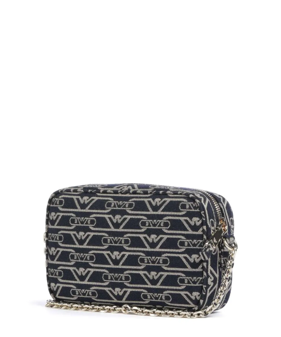 Lilly Umhängetasche Canvas blau/beige