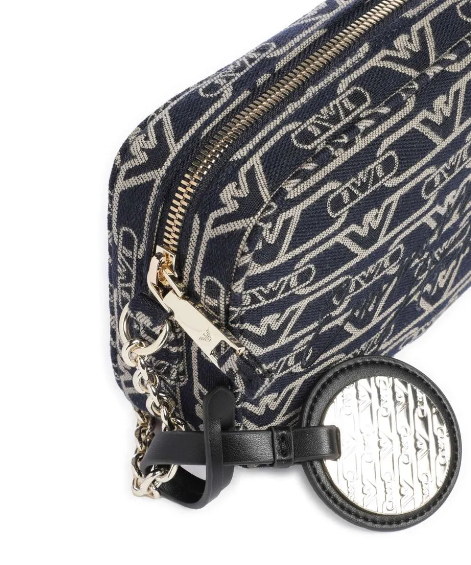 Lilly Umhängetasche Canvas blau/beige