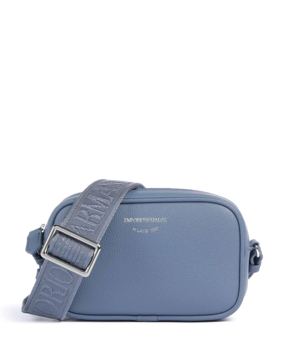 Lilly Umhängetasche Lederimitat blaugrau