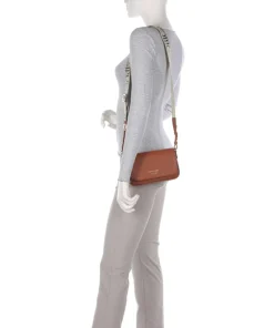 Lilly Umhängetasche Lederimitat braun