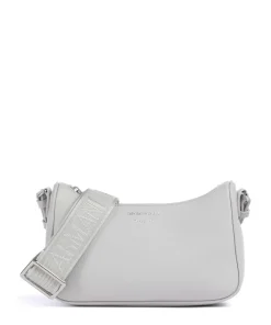 Lilly Umhängetasche Lederimitat hellgrau