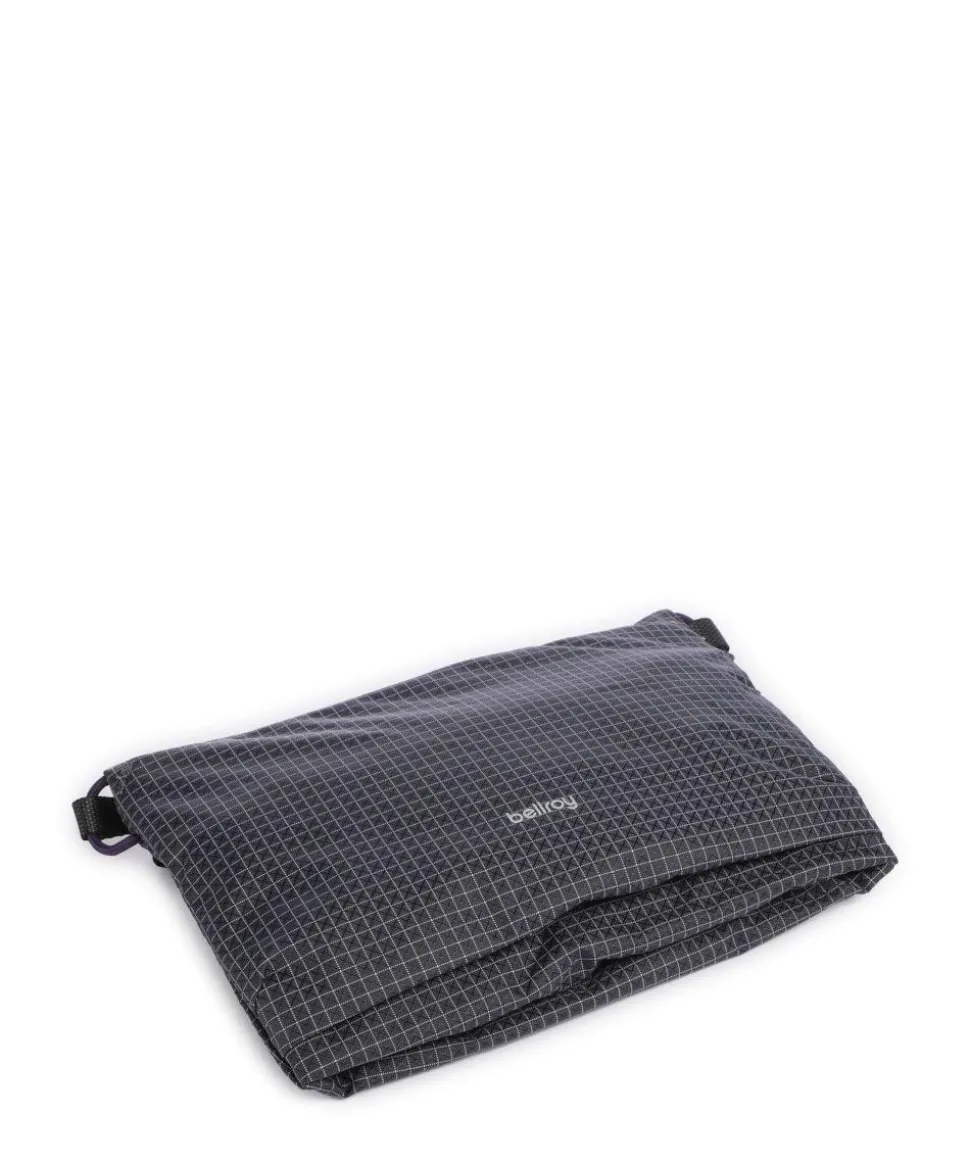 Lite Umhängetasche recyceltes Nylon dunkelgrau