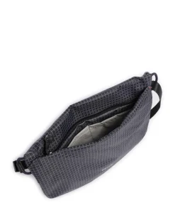 Lite Umhängetasche recyceltes Nylon dunkelgrau