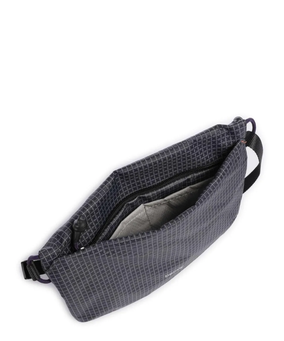 Lite Umhängetasche recyceltes Nylon dunkelgrau