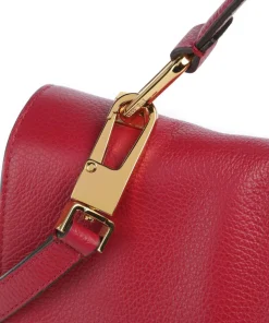Liya Handtasche genarbtes Leder rot