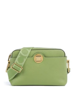 Liya Signature Umhängetasche genarbtes Leder grün