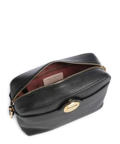 Liya Signature Umhängetasche genarbtes Leder schwarz