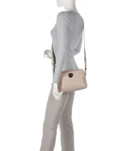 Liya Signature Umhängetasche genarbtes Leder altrosa