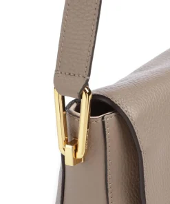 Liya Umhängetasche genarbtes Leder taupe