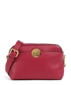 Liya Umhängetasche genarbtes Leder rot