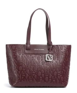 Liz M Shopper Lederimitat wein