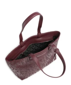 Liz M Shopper Lederimitat wein