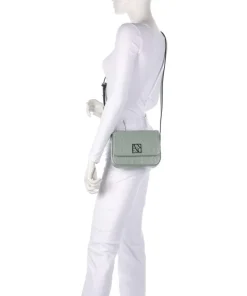 Liz M Umhängetasche Lederimitat graugrün
