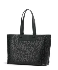 Liz Monogram L Shopper Lederimitat schwarz