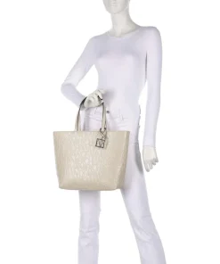 Liz Shopper Lederimitat elfenbein