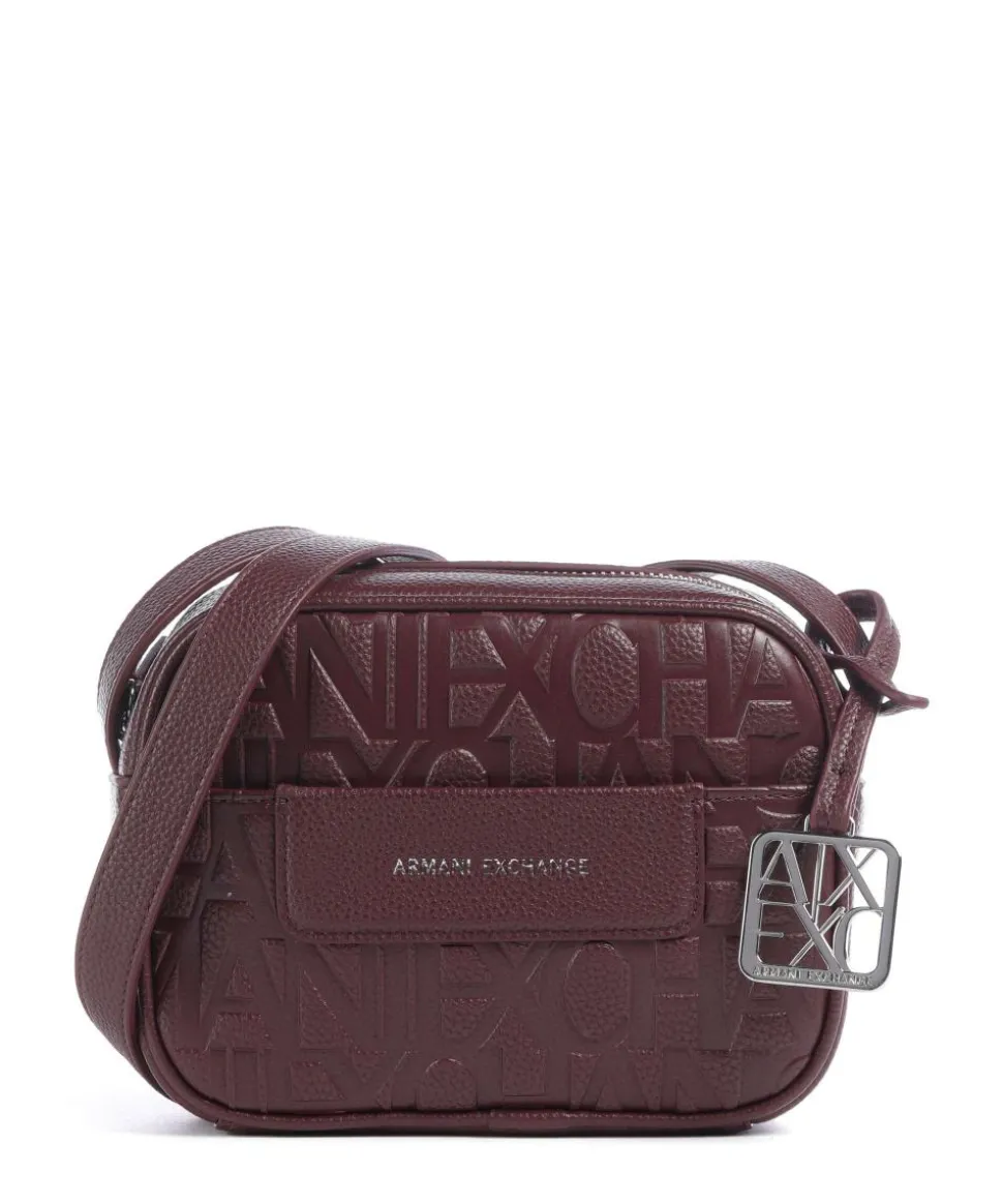 Liz Umhängetasche Lederimitat dunkelrot